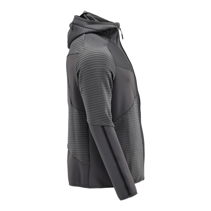 Mascot Fleecepullover Microfleecejacke Kapuze Reißverschluss 4XL Anthrazitgrau