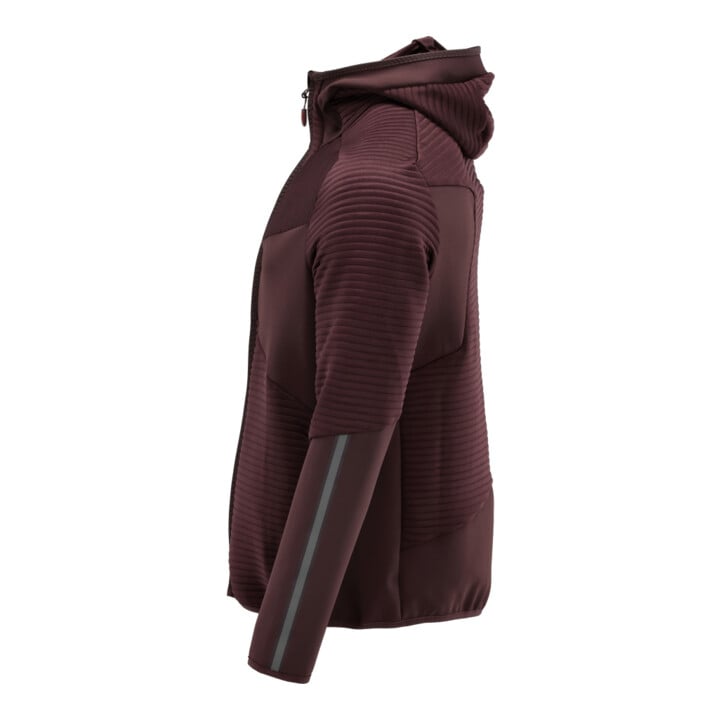 Mascot Fleecepullover Microfleecejacke Kapuze Reißverschluss bordeaux Gr. L