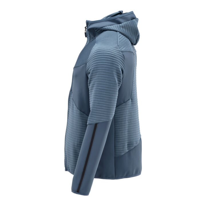 Mascot Fleecepullover Microfleecejacke Kapuze Reißverschluss Größe L steinblau