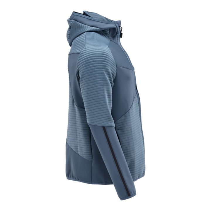 Mascot Fleecepullover Microfleecejacke Kapuze Reißverschluss Größe L steinblau