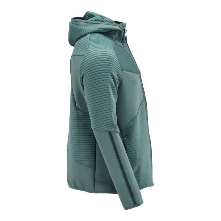 Mascot Fleecepullover Microfleecejacke Kapuze Reißverschluss helles Waldgrün Größe S