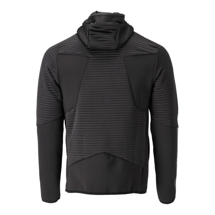 Mascot Fleecepullover Microfleecejacke Kapuze Reißverschluss schwarz Gr. M