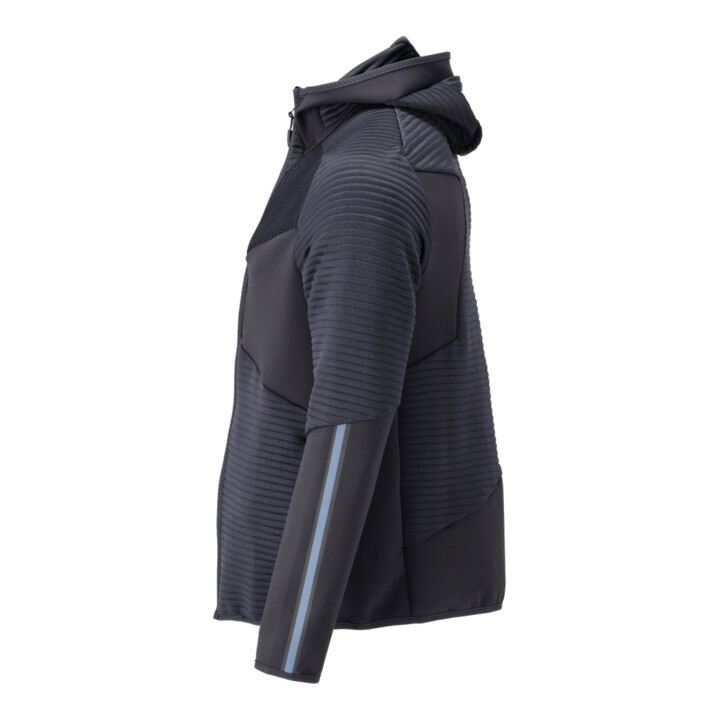 Mascot Fleecepullover Microfleecejacke Kapuze Reißverschluss schwarzblau Gr. S