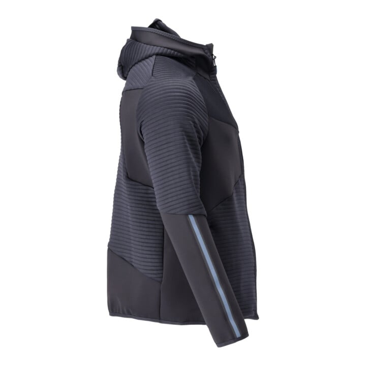 Mascot Fleecepullover Microfleecejacke Kapuze Reißverschluss schwarzblau Gr. S