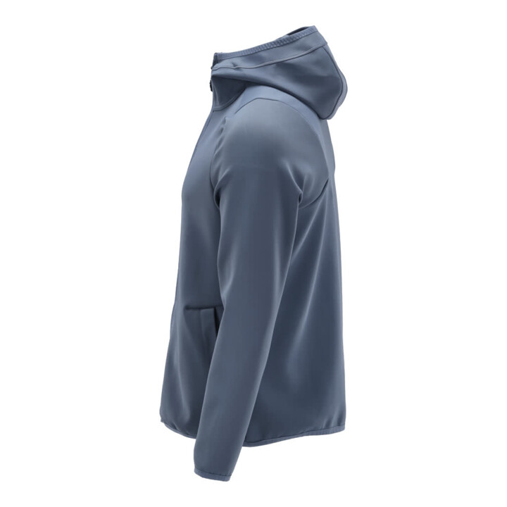 Mascot Fleecepullover Microfleecejacke Kapuze Reißverschluss steinblau Gr. M