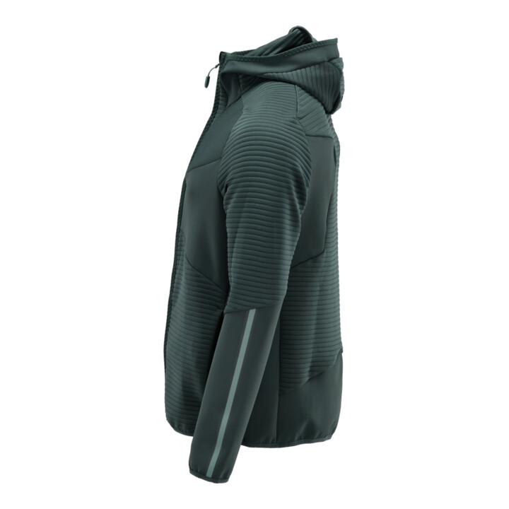 Mascot Fleecepullover Microfleecejacke Kapuze Reißverschluss waldgrün Größe M