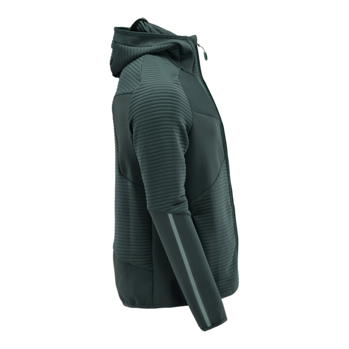 Mascot Fleecepullover Microfleecejacke Kapuze Reißverschluss waldgrün Größe M