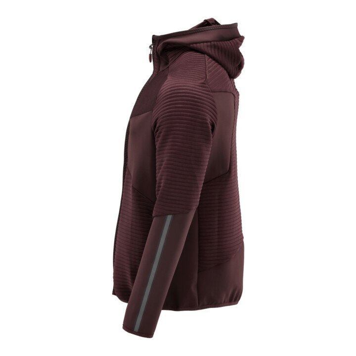 Mascot Fleecepullover Microfleecejacke Kapuze Reißverschluss XL bordeaux