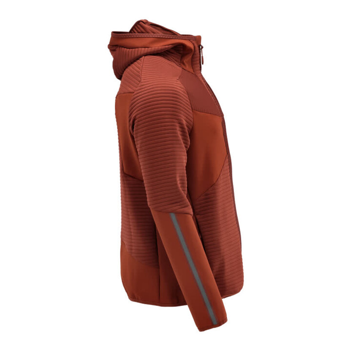 Mascot Fleecepullover Microfleecejacke Kapuze Reißverschluss XL Herbstrot