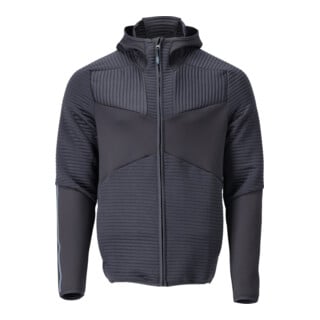 Mascot Fleecepullover Microfleecejacke Kapuze Reißverschluss XL schwarzblau