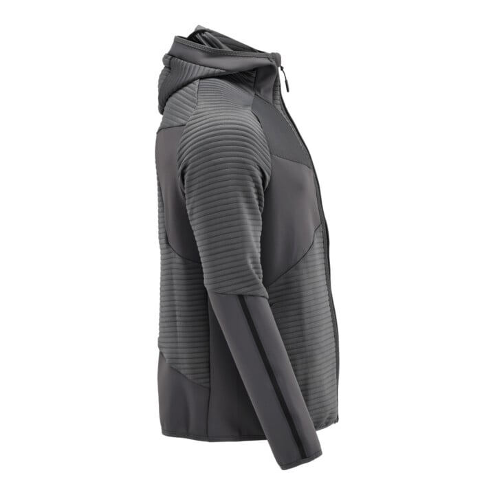 Mascot Fleecepullover Microfleecejacke Kapuze Reißverschluss XS Anthrazitgrau