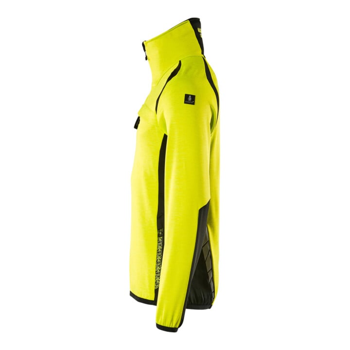 Mascot Fleecepullover Microfleecejacke kurz Reißverschluss Gr. M hi-vis gelb/schwarz