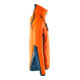 Mascot Fleecepullover Microfleecejacke kurz Reißverschluss Gr. S hi-vis orange/dunkelpetroleum