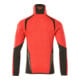 Mascot Fleecepullover Microfleecejacke M hi-vis rot/dunkelanthrazit