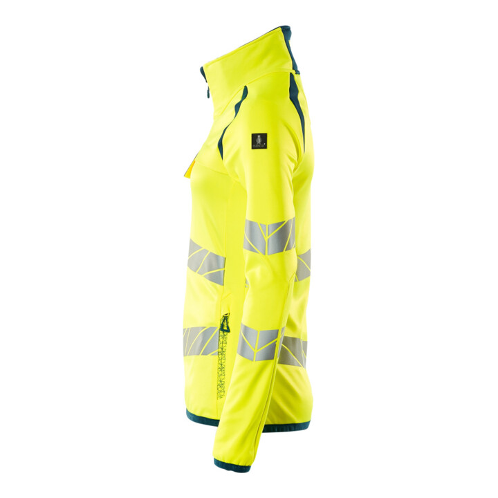 Mascot Fleecepullover Microfleecejacke Multisafe 4XL hi-vis gelb/dunkelpetroleum