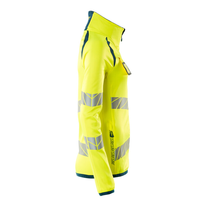 Mascot Fleecepullover Microfleecejacke Multisafe 4XL hi-vis gelb/dunkelpetroleum