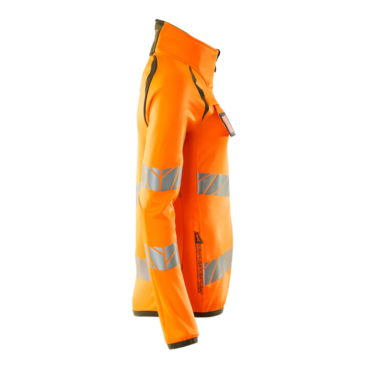 Mascot Fleecepullover Microfleecejacke Multisafe Damen 2XL hi-vis orange/moosgrün