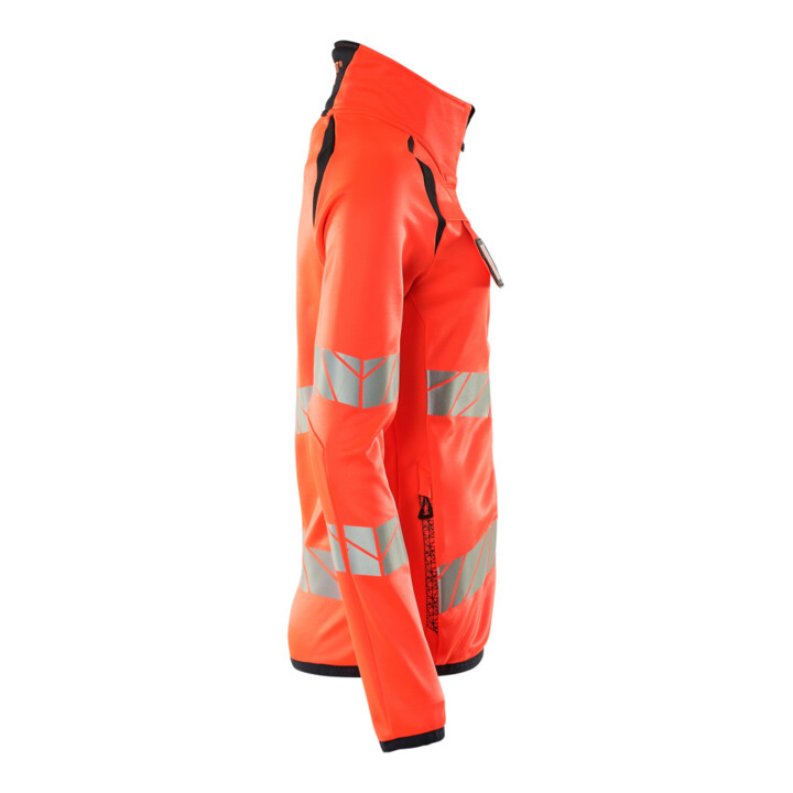 Mascot Fleecepullover Microfleecejacke Multisafe Damen 2XL Hi-vis rot/schwarzblau