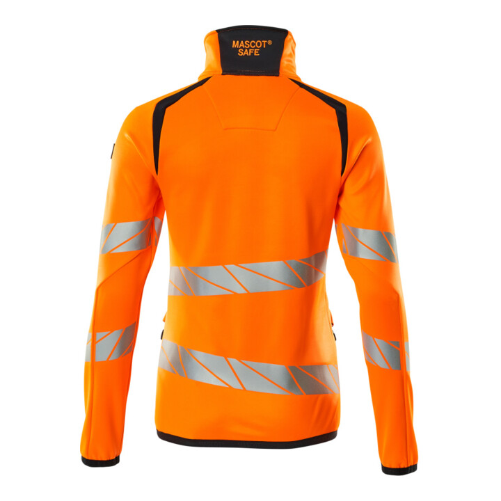 Mascot Fleecepullover Microfleecejacke Multisafe Damen hi-vis orange/schwarzblau Größe S
