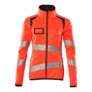 Mascot Fleecepullover Microfleecejacke Multisafe Damen Hi-vis rot/schwarzblau Größe S