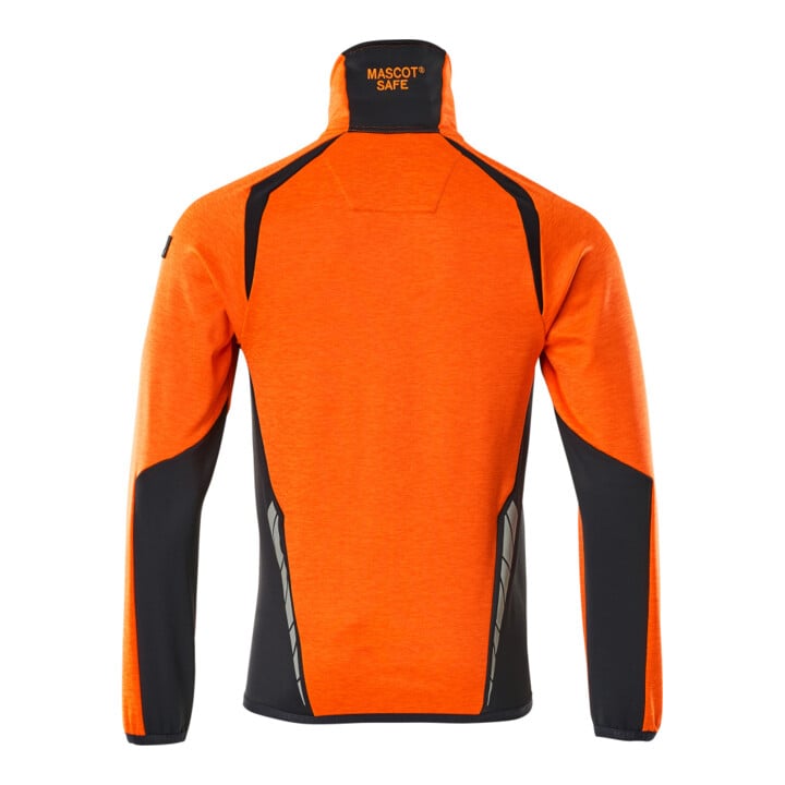 Mascot Fleecepullover Microfleecejacke S hi-vis orange/schwarzblau