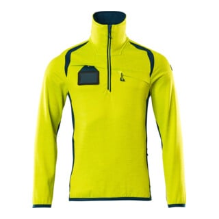 Mascot Fleecepullover Microfleecejacke XL hi-vis gelb/dunkelpetroleum