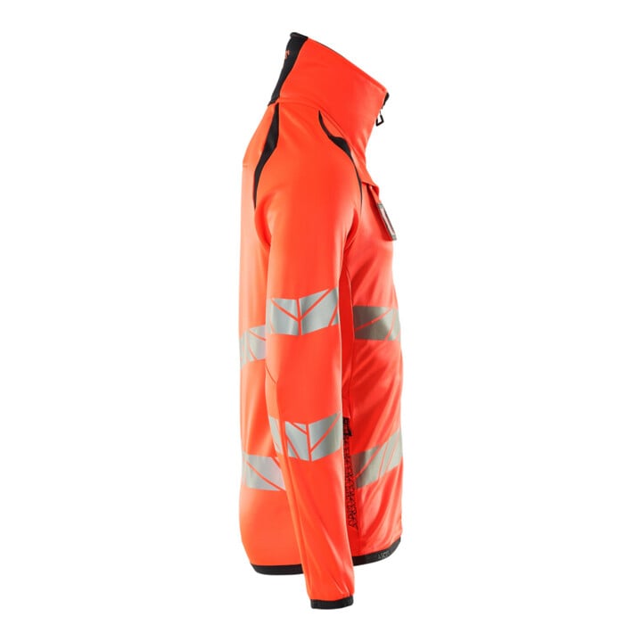Mascot Fleecepullover Microfleecejacke XL Hi-vis rot/schwarzblau