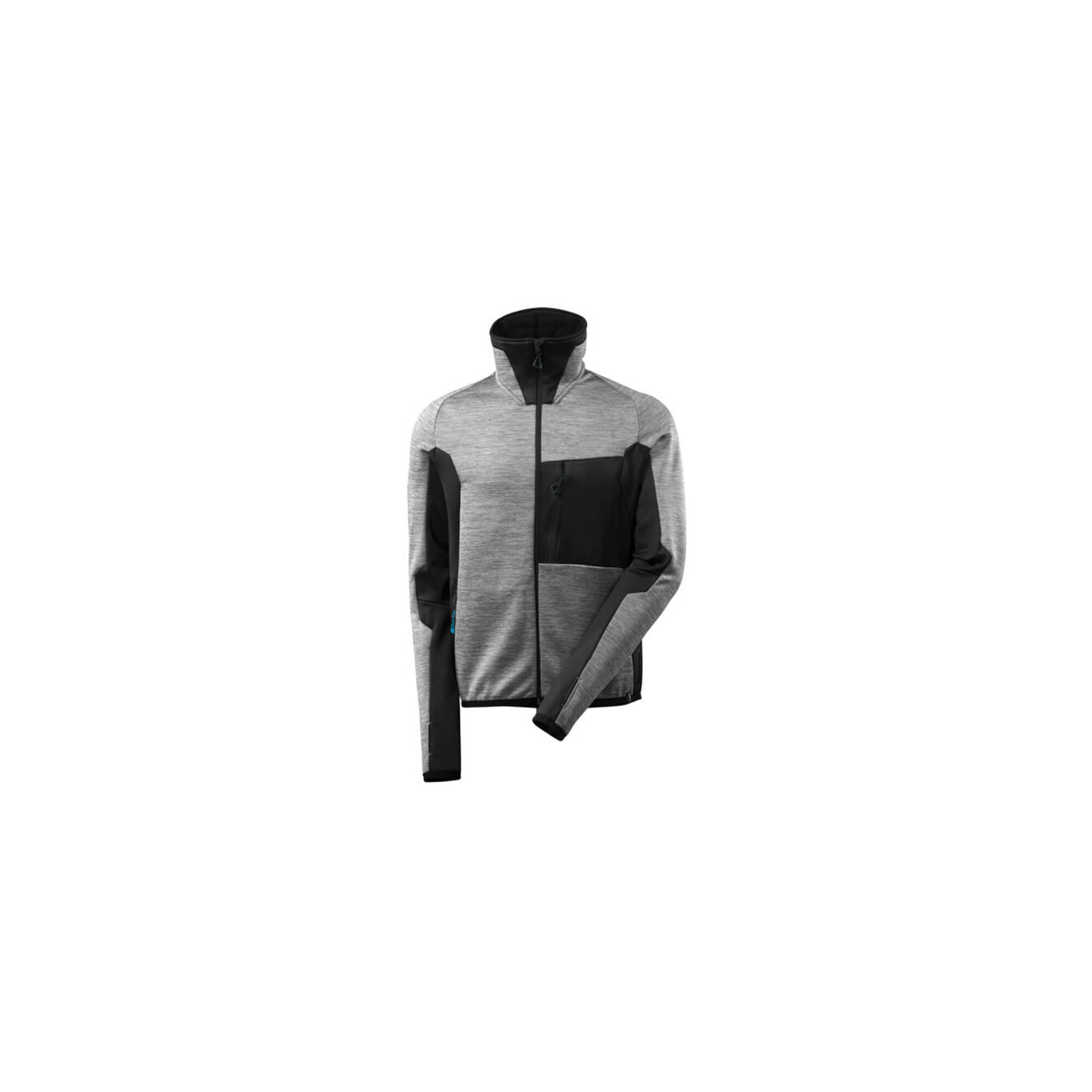 Mascot Fleecepullover mit Reißverschluss Microfleecejacke Größe 3XL, grau-meliert/schwarz