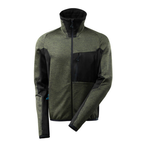Mascot Fleecepullover mit Reißverschluss Microfleecejacke Größe 3XL, mossgrün/schwarz
