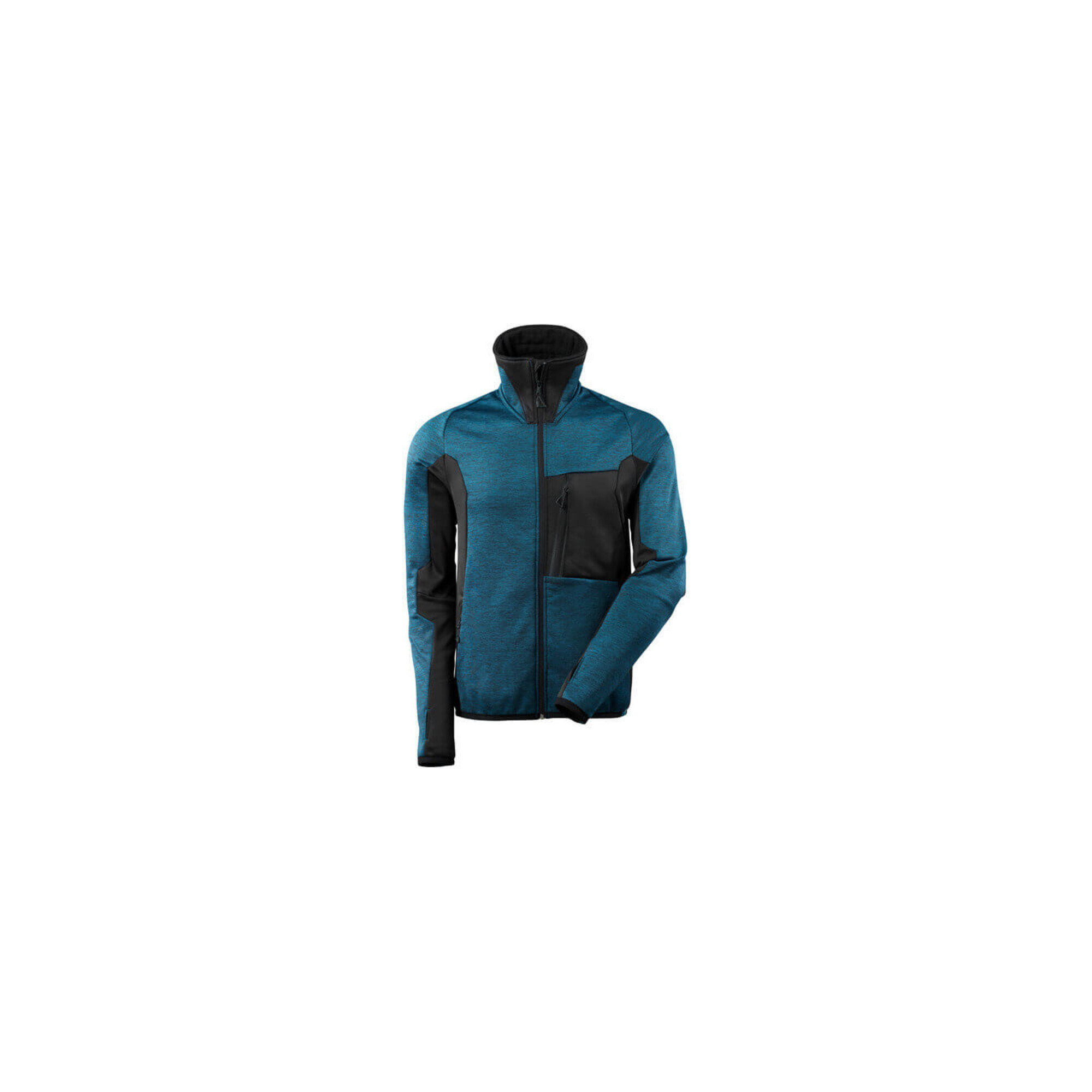 Mascot Fleecepullover mit Reißverschluss Microfleecejacke Größe S, Dunkelpetroleum/ schwarz