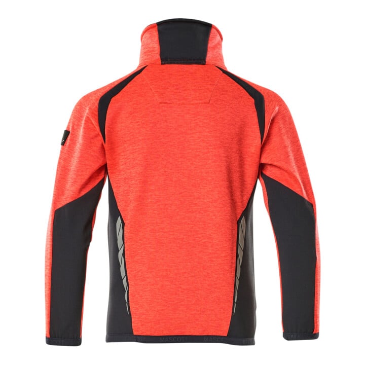 Mascot Fleecepullover Reißverschluss Jacke Kinder Größe 116 Hi-vis rot/schwarzblau
