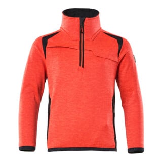 Mascot Fleecepullover Reißverschluss Jacke Kinder Größe 140 Hi-vis rot/schwarzblau