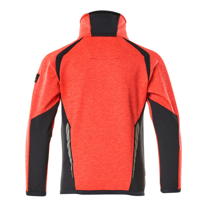 Mascot Fleecepullover Reißverschluss Jacke Kinder Größe 140 Hi-vis rot/schwarzblau