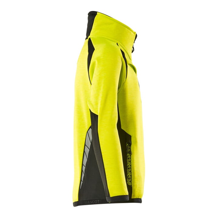 Mascot Fleecepullover Reißverschluss Jacke Kinder hi-vis gelb/schwarz Gr. 164