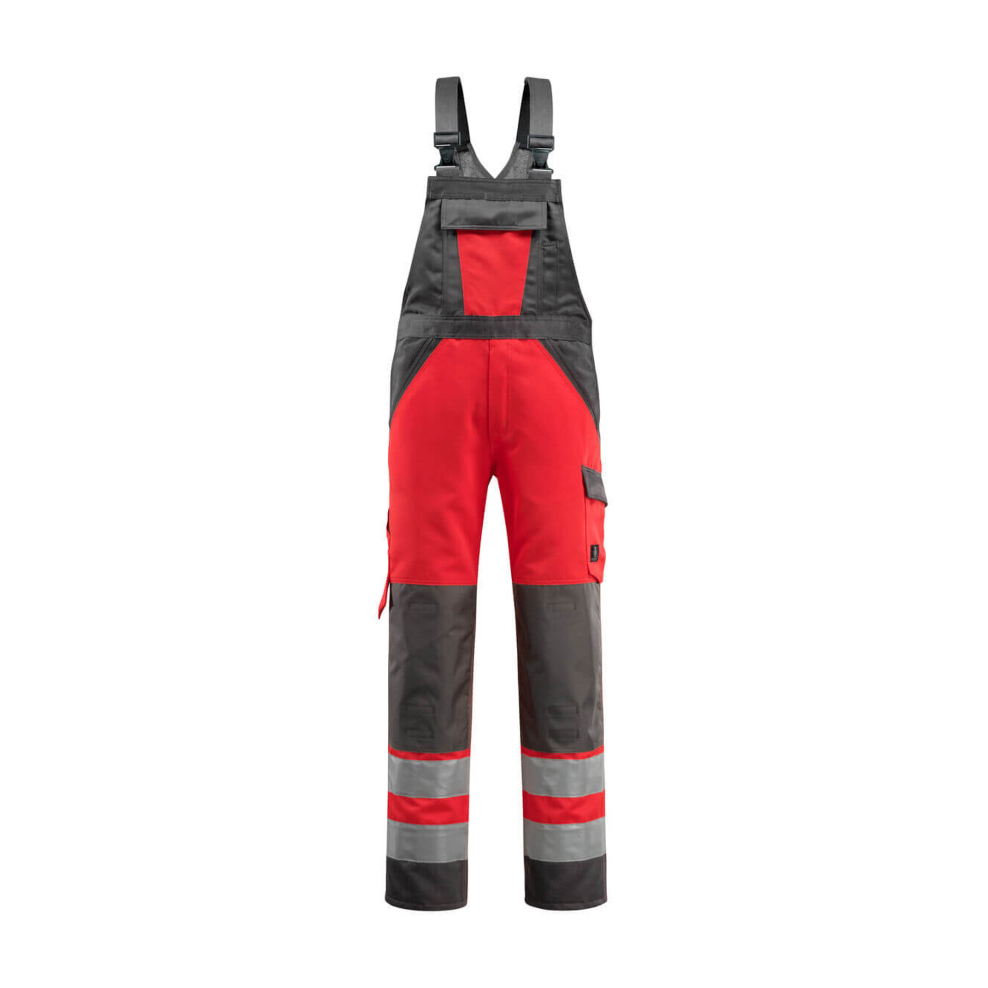 Mascot Gosford Latzhose Größe 76C58, hi-vis rot/dunkelanthrazit