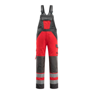 Mascot Gosford Latzhose Größe 90C58, hi-vis rot/dunkelanthrazit