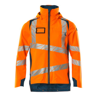 Mascot Hard Shell Jacke 3XL hi-vis orange/dunkelpetroleum leicht gefüttert
