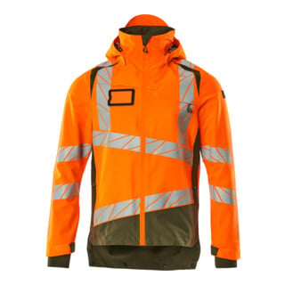 Mascot Hard Shell Jacke 3XL hi-vis orange/moosgrün leicht gefüttert
