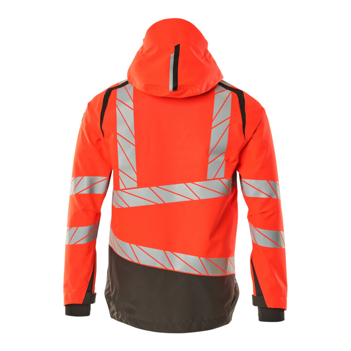 Mascot Hard Shell Jacke 4XL hi-vis rot/dunkelanthrazit leicht gefüttert
