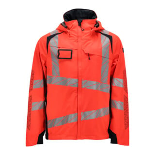Mascot Hard Shell Jacke 4XL Hi-vis rot/schwarzblau leicht gefüttert