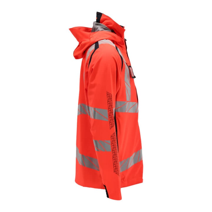 Mascot Hard Shell Jacke 4XL Hi-vis rot/schwarzblau leicht gefüttert
