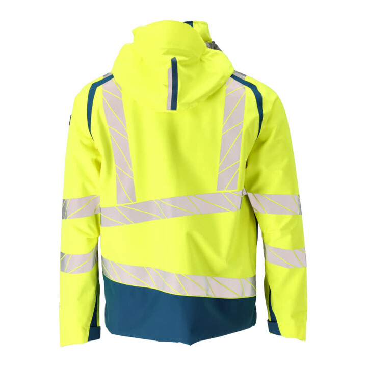 Mascot Hard Shell Jacke 5XL hi-vis gelb/dunkelpetroleum leicht gefüttert