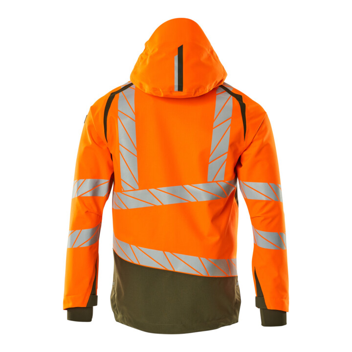 Mascot Hard Shell Jacke 5XL hi-vis orange/moosgrün leicht gefüttert