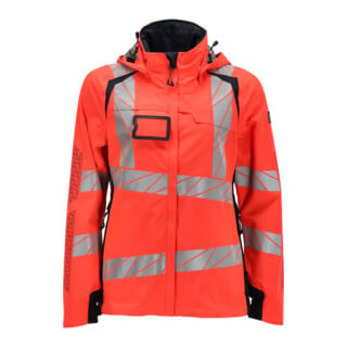 Mascot Hard Shell Jacke Damen 2XL Hi-vis rot/schwarzblau leichtem Futter