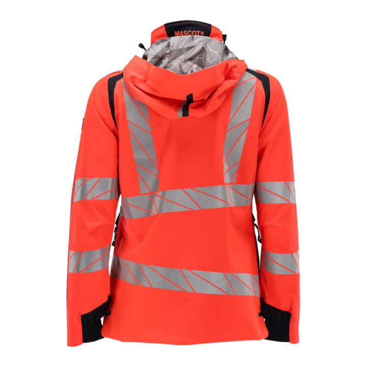 Mascot Hard Shell Jacke Damen 2XL Hi-vis rot/schwarzblau leichtem Futter