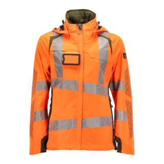 Mascot Hard Shell Jacke Damen 3XL hi-vis orange/moosgrün leicht gefüttert