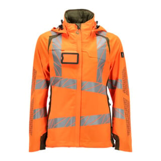 Mascot Hard Shell Jacke Damen 4XL hi-vis orange/moosgrün leichtem Futter