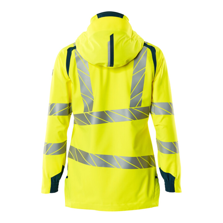 Mascot Hard Shell Jacke Damen leichtes Futter hi-vis gelb/dunkelpetroleum Größe S