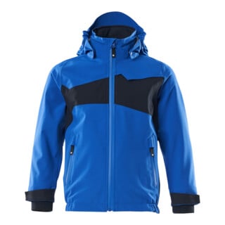 Mascot Hard Shell Jacke Kinder 116 azurblau schwarzblau geringes Gewicht
