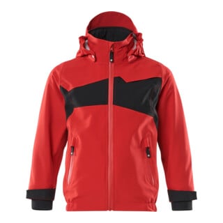 Mascot Hard Shell Jacke Kinder Größe 128 verkehrsrot schwarz geringes Gewicht